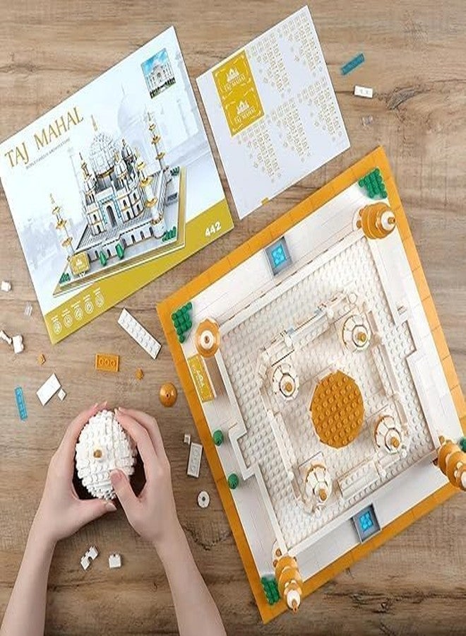DD WORLD Taj Mahal Building Blocks Set | 2012 Pcs Nano Mini Architecture Model Kit | Iconic India Monument DIY Brick Toy for Kids & Adults | Educational Construction Gift Set - Image 3